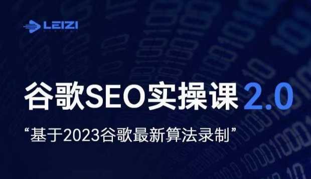 #原创 雷子·谷歌SEO 2.0实战课,独立站询盘自由必备,基于2023谷歌最新算法录制