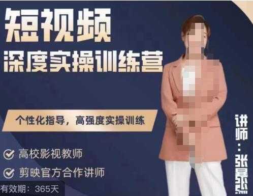 张暴撕陪跑训练营第四期全新升级版,短视频深度实操训练营