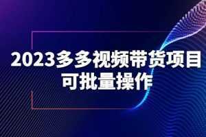 2023多多视频带货项目,可批量操作【保姆级教学】