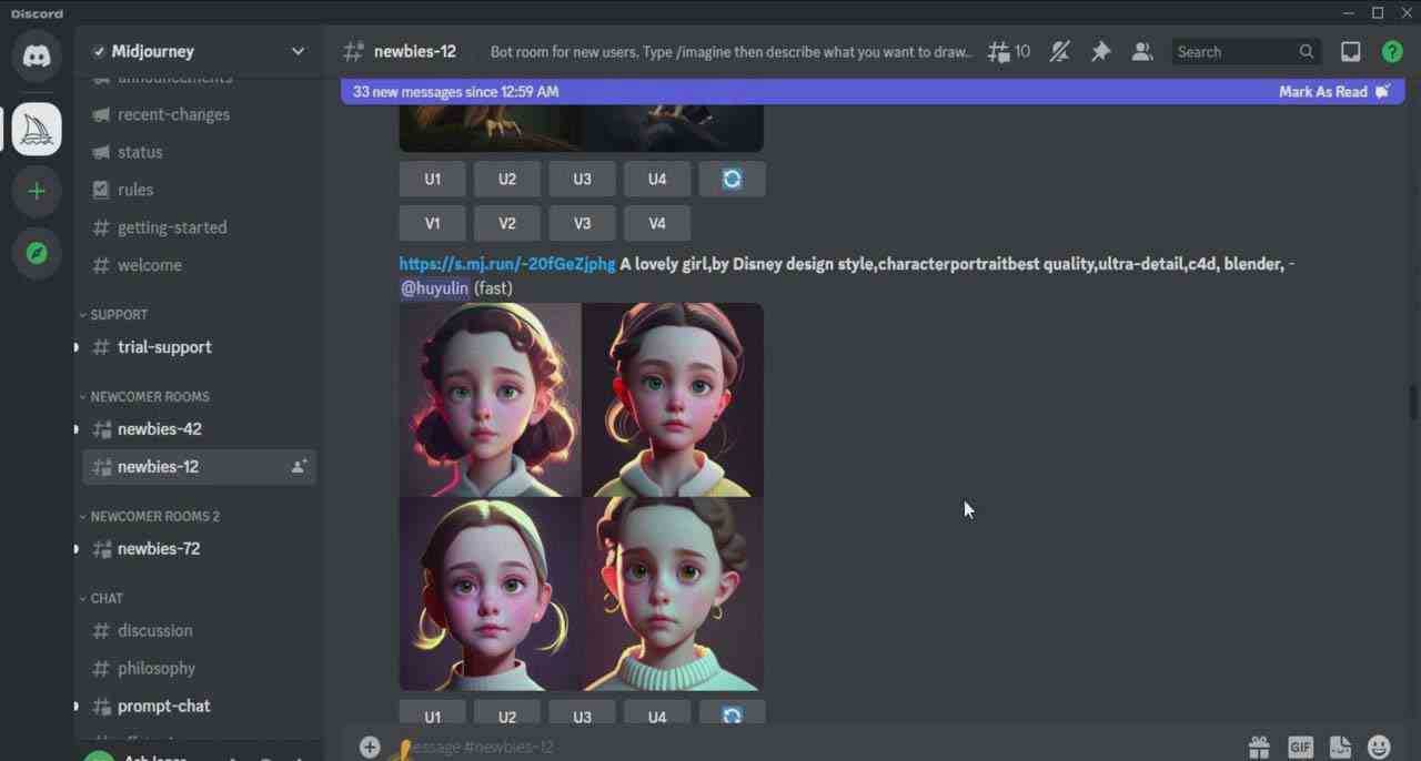 Midjourney V5 / ChatGPT 终极文本到艺术图像精通课程-47节课-中英字幕